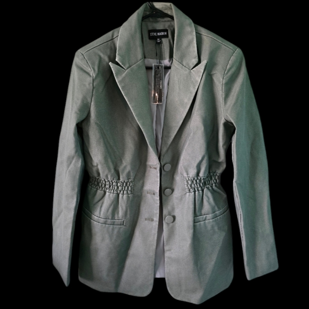 💚Steve Madden Frida Misty Jade Size M Blazer